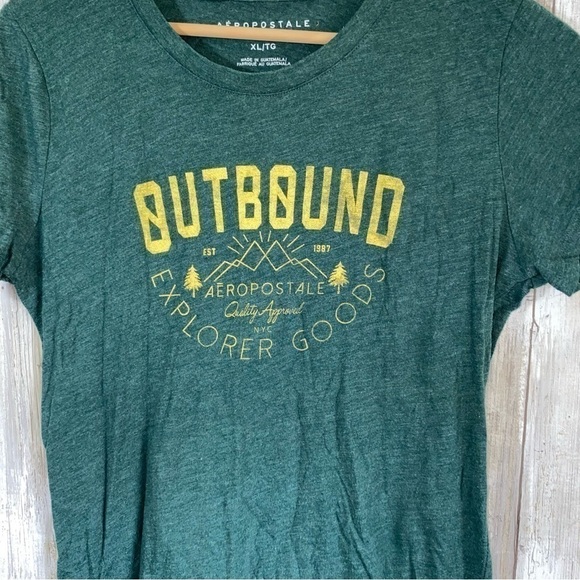 Aeropostale Green Outbound Tee - Picture 2 of 4